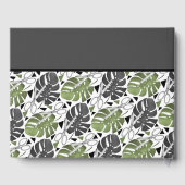 熱帯プリント葉モンテラはさみジャングルexo ゲストブック (裏面)