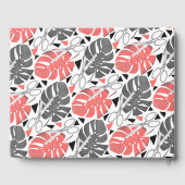 熱帯プリント葉モンテラはさみジャングルexo ゲストブック (裏面)