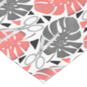 熱帯プリント葉モンテラはさみジャングルexo テーブルクロス (アングル)