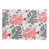 熱帯プリント葉モンテラはさみジャングルexo 枕カバー (裏面)