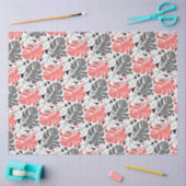 熱帯プリント葉モンテラはさみジャングルexo 薄葉紙 (クラフト)