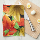 熱帯プリント キッチンタオル (四つ折り)