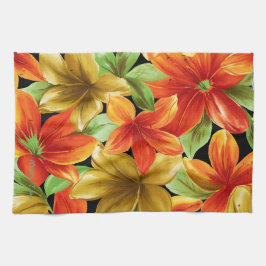 熱帯プリント キッチンタオル
