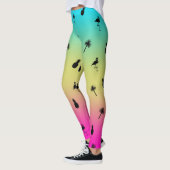 熱帯プリント レギンス (左)