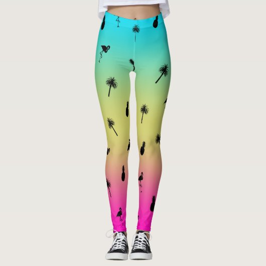 熱帯プリント レギンス (正面)