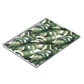 熱帯プリント（水色） ノートブック (左側)