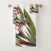 熱帯プルメリアの花のBathタオルセット バスタオルセット (インサイチュ)