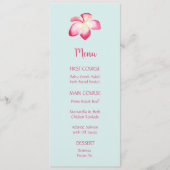 熱帯プルメリアフラワーウォーターのカラーメニュー メニュー (正面)