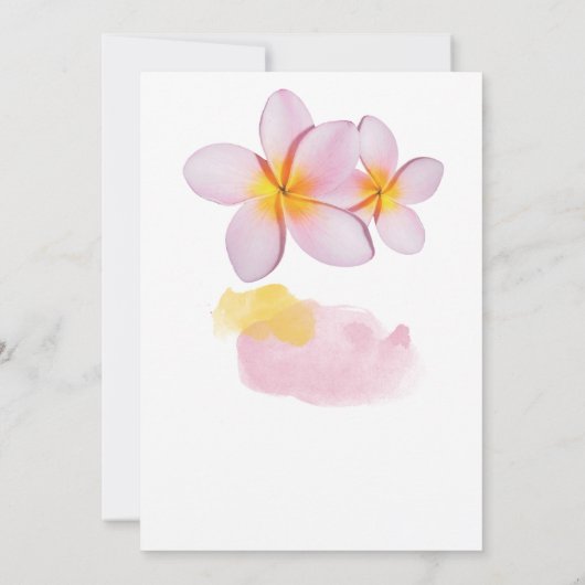 熱帯プルメリアフランギ結婚パニ セーブザデート (裏面)