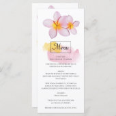 熱帯プルメリアフランギ結婚パニ メニュー (正面/裏面)