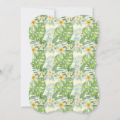 熱帯プルメリア引っ越し祝いパーティーパーティの招待状 招待状 (裏面)