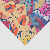 熱帯プルメリア斑点のある花タイル模様 薄葉紙 (詳細)