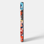 熱帯プルメリア点々のある斑点のある花抽象芸術 Case-Mate iPhoneケース (裏面 / 左)