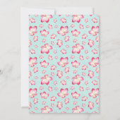 熱帯プルメリア結婚式招待状 招待状 (裏面)