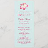 熱帯プルメリア結婚式 プログラム (正面)