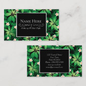 熱帯プルメリア緑豊かな森 名刺 (正面/裏面)