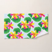 熱帯プルメリア花 バスタオルセット (ハンドタオル)