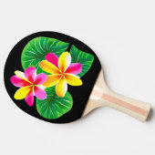 熱帯プルメリア花 卓球ラケット (横)