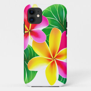 熱帯プルメリア花 iPhone 11 ケース