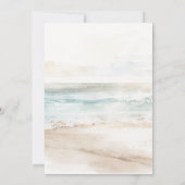 熱帯プロテアビーチのブライダルシャワー招待 招待状 (裏面)