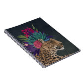 熱帯ヘッドピースを持つヒョウ ノートブック (右側)