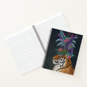 熱帯ヘッドピースを持つ虎 ノートブック (内部)