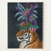 熱帯ヘッドピースを持つ虎 プランナー手帳 (裏面)