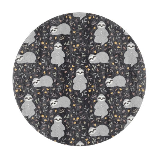 熱帯ベビーの怠惰パターン カッティングボード (正面)