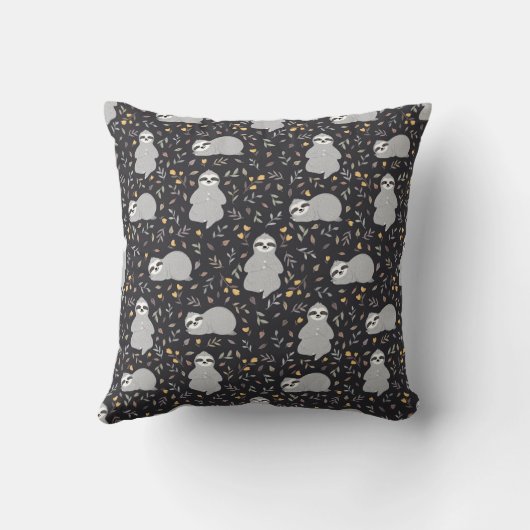 熱帯ベビーの怠惰パターン クッション (裏面)