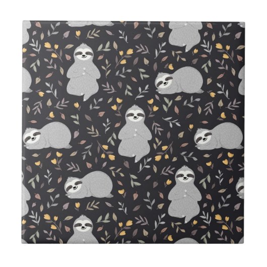 熱帯ベビーの怠惰パターン タイル (正面)