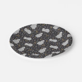 熱帯ベビーの怠惰パターン ペーパープレート (アングル)