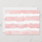 熱帯ベビーシャワーの女の子、緑の草木のやし 招待状 (裏面)