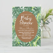 熱帯ベビーシャワーの招待 招待状 (スタンド正面)