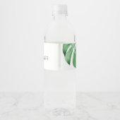 熱帯ベビーシャワー水ボトルラベル ペットボトルラベル (裏面)