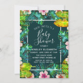 熱帯ベビーシャワー 招待状 (正面)