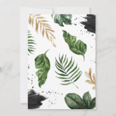 熱帯ベビーシャワー 招待状 (裏面)