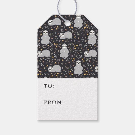 熱帯ベビースロッスパターン ギフトタグ (正面)