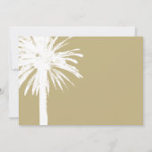 熱帯ベージュパームビーチ結婚式招待状 招待状 (裏面)