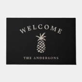 熱帯ホスピタリティ | Pineapple パーソナライズされた ドアマット (正面)