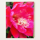 熱帯ホットピンクのエピフラワーフォト プランナー手帳 (裏面)