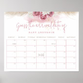 熱帯ボホの赤ちゃんシャワー到着日を推測 ポスター (正面)