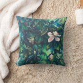 熱帯マグノリアの正方形の装飾用クッション クッション (ブランケット)