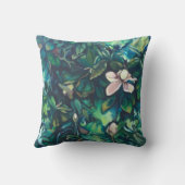 熱帯マグノリアの正方形の装飾用クッション クッション (裏面)