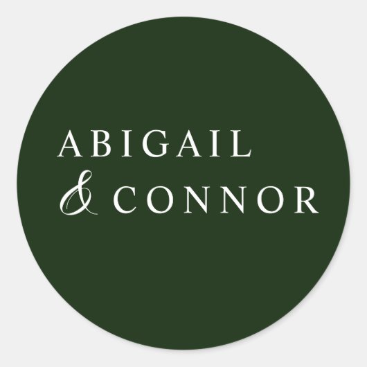 熱帯マグノリアホワイトグリーンレッド目的地 ラウンドシール (正面)