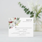 熱帯マグノリアホワイトグリーンレッド 出欠カード (スタンド正面)