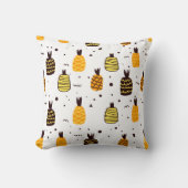 熱帯マンガのパイナップルの果実のパターン クッション (正面)