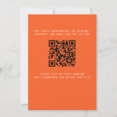 熱帯マーカースケッチ花縁どバチェロレッテ 招待状 (裏面)