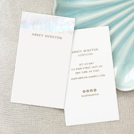 熱帯ミニマリストの貝殻 名刺