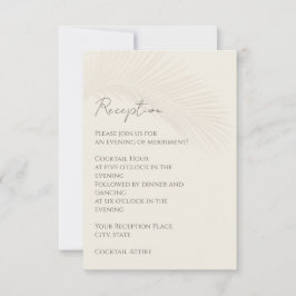 熱帯ミニマルビーチ披露宴エンクロージャカード 招待状