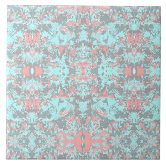 熱帯ミント抽象芸術模様セラミックタイル タイル (正面)